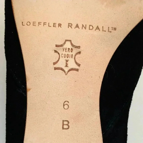 LOEFFLER RANDALL SUEDE JOLIE PUMP BLACK KID - Picture 7 of 8